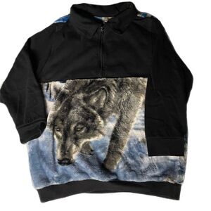 Wolf Blanket Quarter Zip Sweatshirt